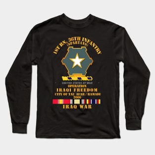 1st Bn 36th Infantry - Ramadi 2006 - SVC OIF Long Sleeve T-Shirt